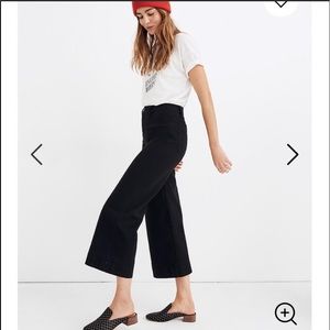 Black Madewell wide leg pants